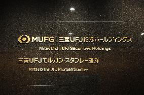 Mitsubishi UFJ Morgan Stanley Securities signage and logo